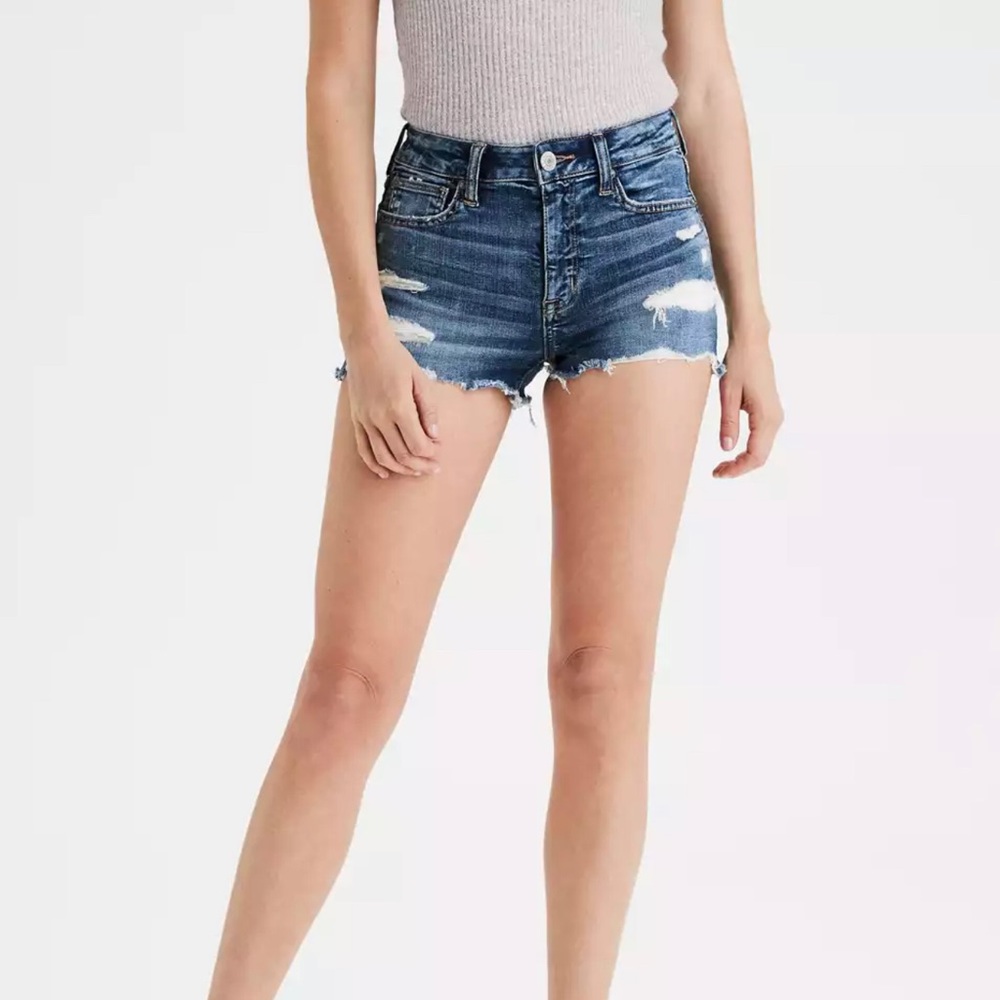 American Eagle High Waisted Denim Shorts
